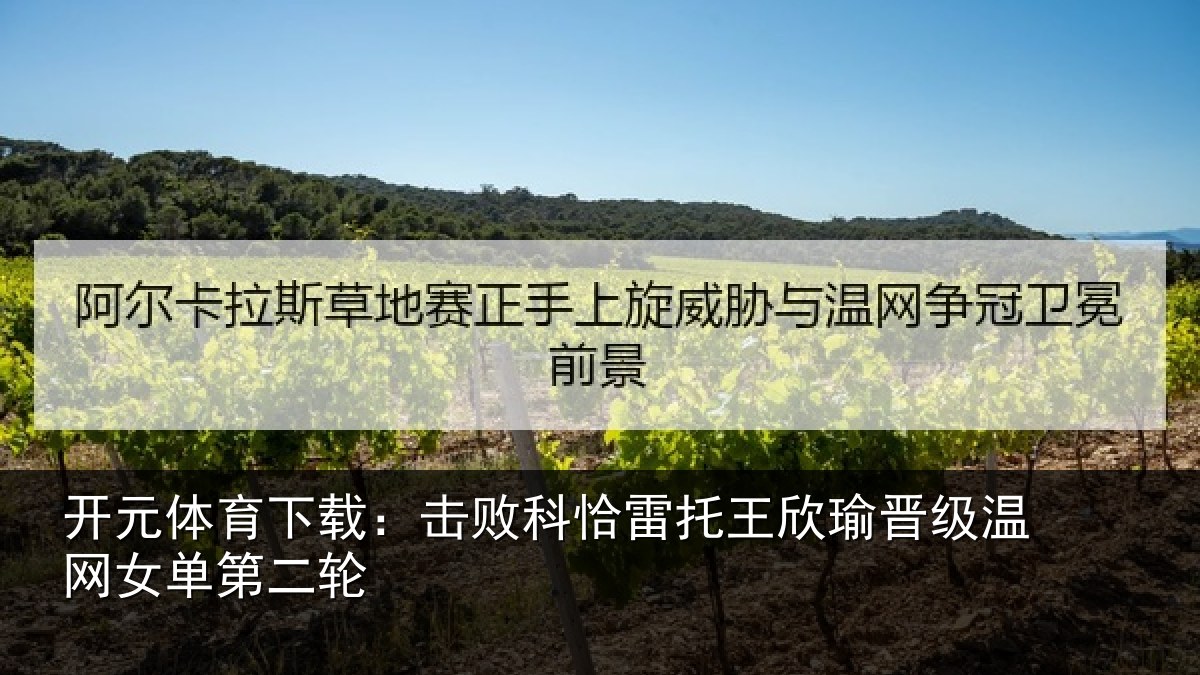 开元体育下载：击败科恰雷托王欣瑜晋级温网女单第二轮